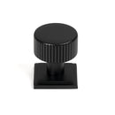 From The Anvil - Judd Cabinet Knob - 25mm (Square) - Matt Black - 50426 - Choice Handles