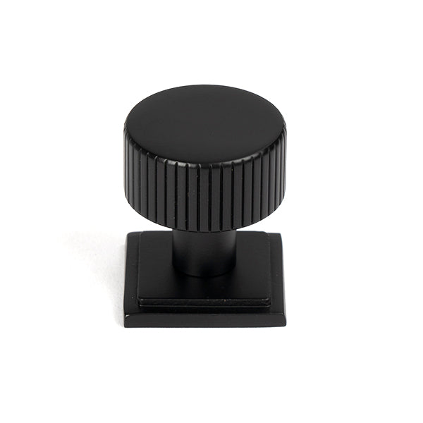 From The Anvil - Judd Cabinet Knob - 25mm (Square) - Matt Black - 50426 - Choice Handles