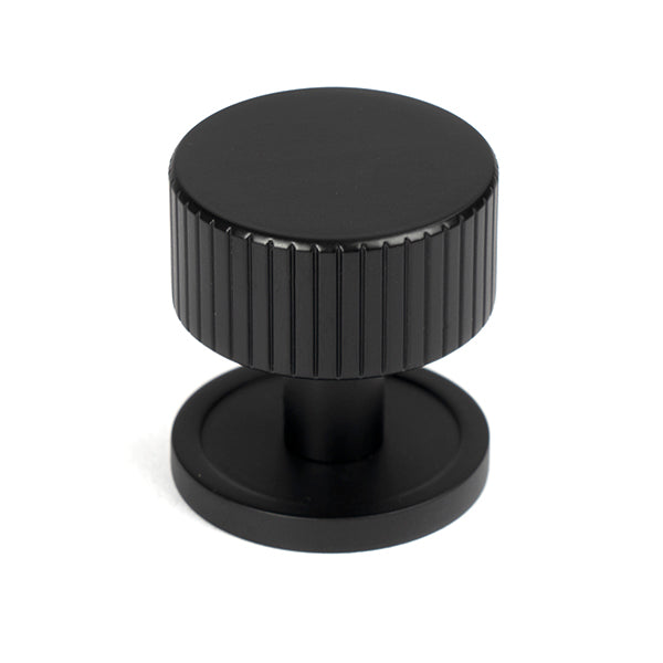 From The Anvil - Judd Cabinet Knob - 32mm (Plain) - Matt Black - 50427 - Choice Handles