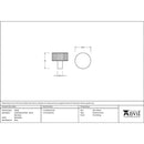 From The Anvil - Judd Cabinet Knob - 32mm (No rose) - Matt Black - 50428 - Choice Handles