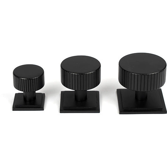 From The Anvil - Judd Cabinet Knob - 32mm (Square) - Matt Black - 50429 - Choice Handles