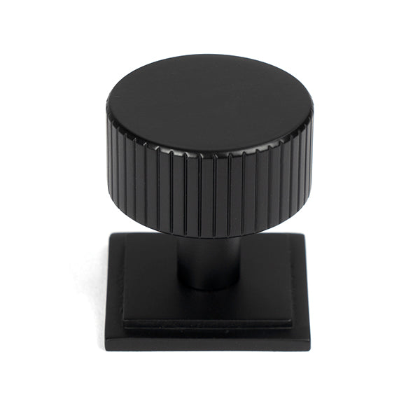 From The Anvil - Judd Cabinet Knob - 32mm (Square) - Matt Black - 50429 - Choice Handles
