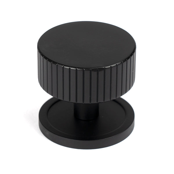 From The Anvil - Judd Cabinet Knob - 38mm (Plain) - Matt Black - 50430 - Choice Handles