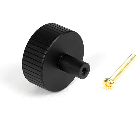 From The Anvil - Judd Cabinet Knob - 38mm (No rose) - Matt Black - 50431 - Choice Handles
