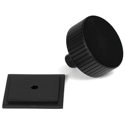 From The Anvil - Judd Cabinet Knob - 38mm (Square) - Matt Black - 50432 - Choice Handles