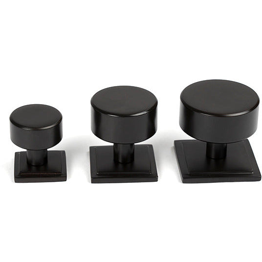 From The Anvil - Kelso Cabinet Knob - 32mm (Square) - Aged Bronze - 50441 - Choice Handles