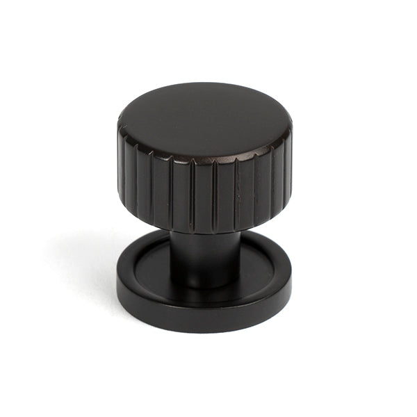 From The Anvil - Judd Cabinet Knob - 25mm (Plain) - Aged Bronze - 50448 - Choice Handles