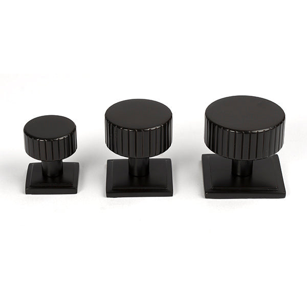 From The Anvil - Judd Cabinet Knob - 25mm (Square) - Aged Bronze - 50450 - Choice Handles