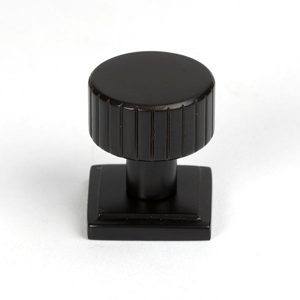From The Anvil - Judd Cabinet Knob - 25mm (Square) - Aged Bronze - 50450 - Choice Handles