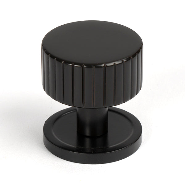 From The Anvil - Judd Cabinet Knob - 32mm (Plain) - Aged Bronze - 50451 - Choice Handles