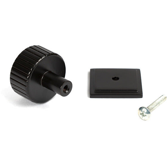 From The Anvil - Judd Cabinet Knob - 32mm (Square) - Aged Bronze - 50453 - Choice Handles