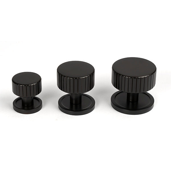 From The Anvil - Judd Cabinet Knob - 38mm (Plain) - Aged Bronze - 50454 - Choice Handles