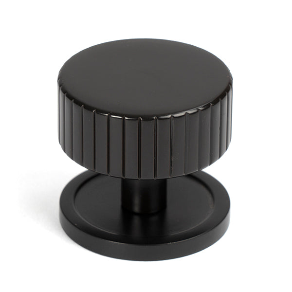 From The Anvil - Judd Cabinet Knob - 38mm (Plain) - Aged Bronze - 50454 - Choice Handles