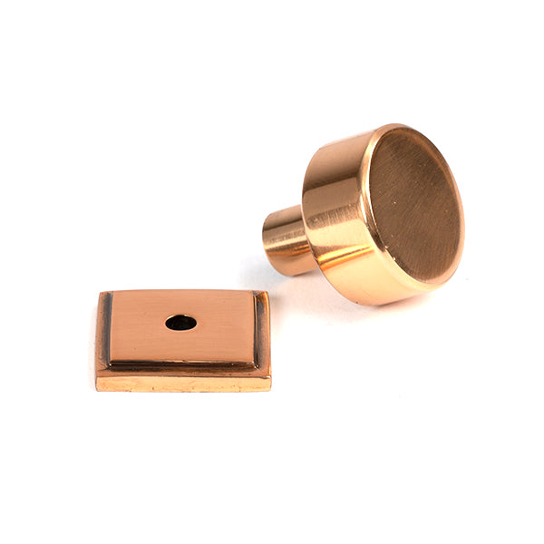 From The Anvil - Kelso Cabinet Knob - 25mm (Square) - Polished Bronze - 50462 - Choice Handles