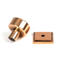 From The Anvil - Kelso Cabinet Knob - 25mm (Square) - Polished Bronze - 50462 - Choice Handles