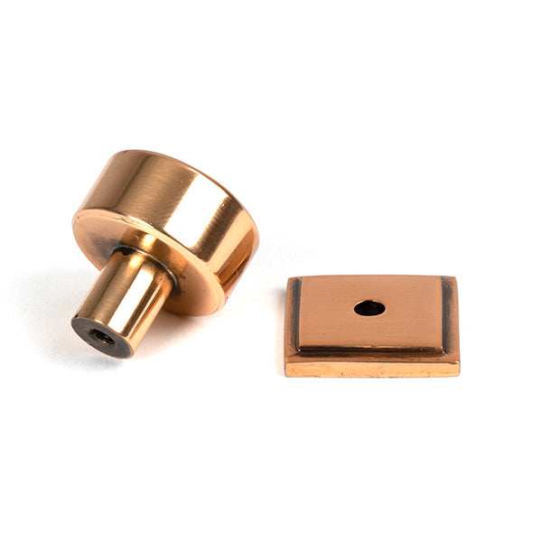 From The Anvil - Kelso Cabinet Knob - 25mm (Square) - Polished Bronze - 50462 - Choice Handles