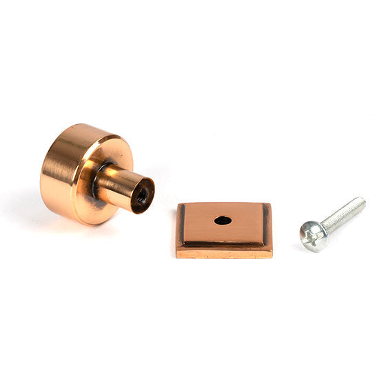 From The Anvil - Kelso Cabinet Knob - 25mm (Square) - Polished Bronze - 50462 - Choice Handles