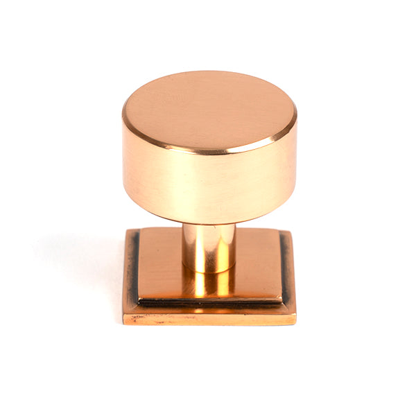 From The Anvil - Kelso Cabinet Knob - 32mm (Square) - Polished Bronze - 50465 - Choice Handles