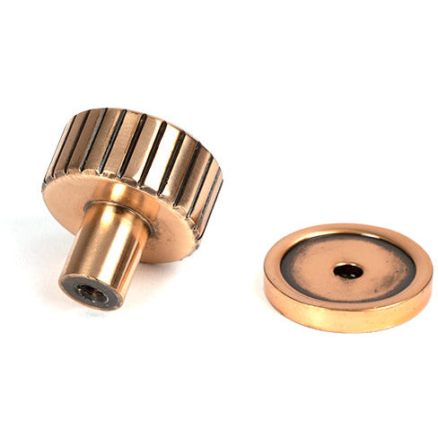 From The Anvil - Judd Cabinet Knob - 25mm (Plain) - Polished Bronze - 50472 - Choice Handles