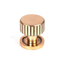 From The Anvil - Judd Cabinet Knob - 25mm (Plain) - Polished Bronze - 50472 - Choice Handles