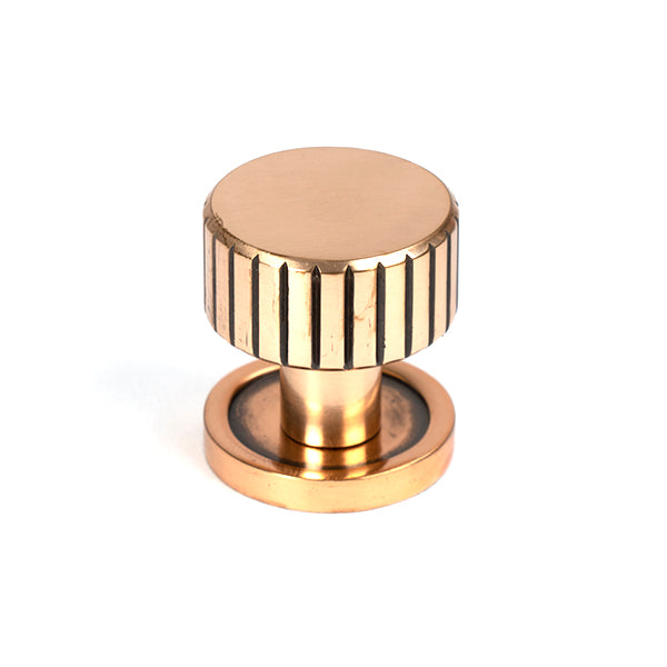 From The Anvil - Judd Cabinet Knob - 25mm (Plain) - Polished Bronze - 50472 - Choice Handles