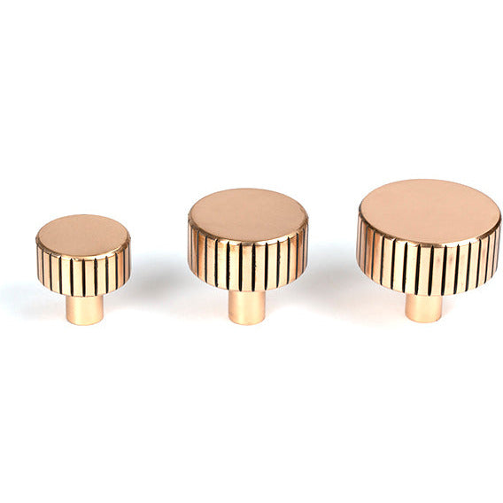 From The Anvil - Judd Cabinet Knob - 25mm (No rose) - Polished Bronze - 50473 - Choice Handles