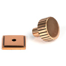From The Anvil - Judd Cabinet Knob - 25mm (Square) - Polished Bronze - 50474 - Choice Handles