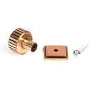 From The Anvil - Judd Cabinet Knob - 25mm (Square) - Polished Bronze - 50474 - Choice Handles