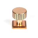 From The Anvil - Judd Cabinet Knob - 25mm (Square) - Polished Bronze - 50474 - Choice Handles