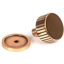 From The Anvil - Judd Cabinet Knob - 32mm (Plain) - Polished Bronze - 50475 - Choice Handles