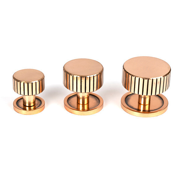 From The Anvil - Judd Cabinet Knob - 32mm (Plain) - Polished Bronze - 50475 - Choice Handles