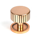 From The Anvil - Judd Cabinet Knob - 32mm (Plain) - Polished Bronze - 50475 - Choice Handles