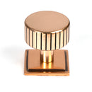 From The Anvil - Judd Cabinet Knob - 32mm (Square) - Polished Bronze - 50477 - Choice Handles