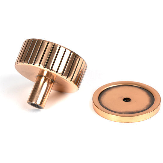 From The Anvil - Judd Cabinet Knob - 38mm (Plain) - Polished Bronze - 50478 - Choice Handles
