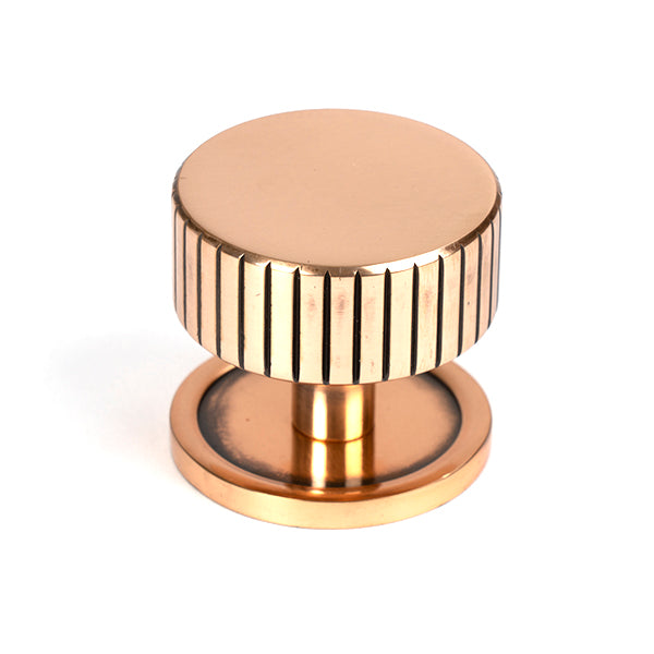 From The Anvil - Judd Cabinet Knob - 38mm (Plain) - Polished Bronze - 50478 - Choice Handles