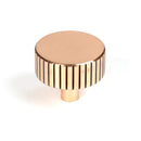 From The Anvil - Judd Cabinet Knob - 38mm (No rose) - Polished Bronze - 50479 - Choice Handles