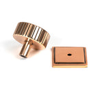 From The Anvil - Judd Cabinet Knob - 38mm (Square) - Polished Bronze - 50480 - Choice Handles