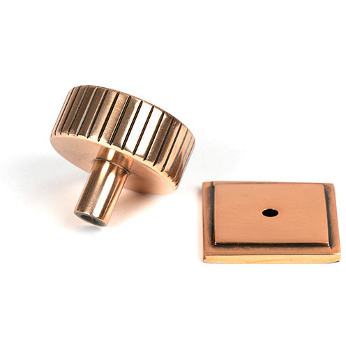 From The Anvil - Judd Cabinet Knob - 38mm (Square) - Polished Bronze - 50480 - Choice Handles