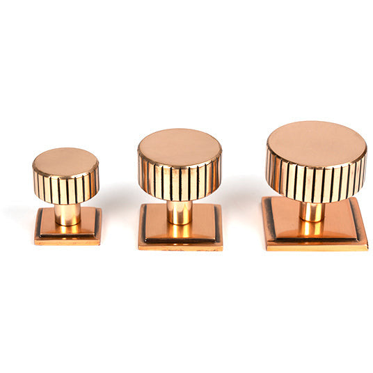 From The Anvil - Judd Cabinet Knob - 38mm (Square) - Polished Bronze - 50480 - Choice Handles