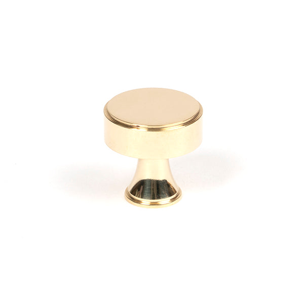 From The Anvil - Scully Cabinet Knob - 25mm - Polished Brass - 50484 - Choice Handles