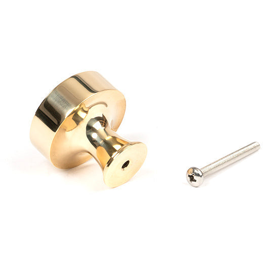 From The Anvil - Scully Cabinet Knob - 38mm - Polished Brass - 50486 - Choice Handles