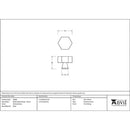 From The Anvil - Kahlo Cabinet Knob - 32mm - Polished Brass - 50488 - Choice Handles