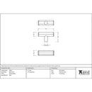 From The Anvil - Kahlo T-Bar - Polished Brass - 50491 - Choice Handles