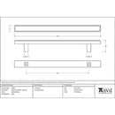 From The Anvil - Scully Pull Handle - Medium - Polished Brass - 50493 - Choice Handles