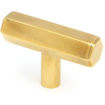 From The Anvil - Kahlo T-Bar - Aged Brass - 50505 - Choice Handles