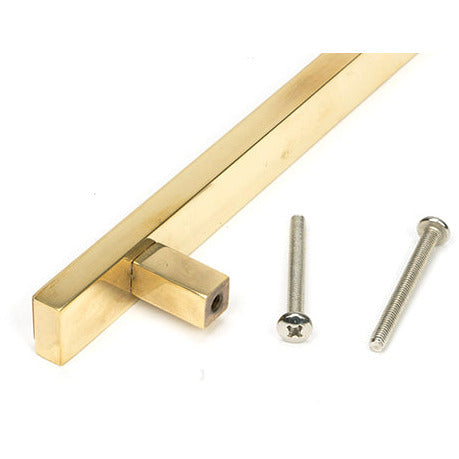 From The Anvil - Scully Pull Handle - Medium - Aged Brass - 50507 - Choice Handles
