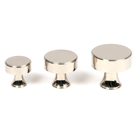 From The Anvil - Scully Cabinet Knob - 25mm - Polished Nickel - 50512 - Choice Handles