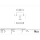 From The Anvil - Kahlo T-Bar - Polished Nickel - 50519 - Choice Handles