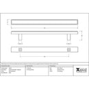 From The Anvil - Scully Pull Handle - Medium - Polished Nickel - 50521 - Choice Handles