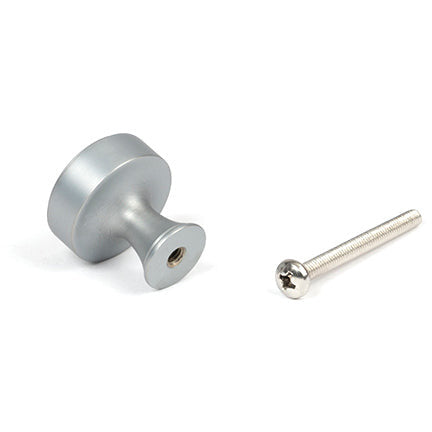 From The Anvil - Scully Cabinet Knob - 25mm - Satin Chrome - 50540 - Choice Handles